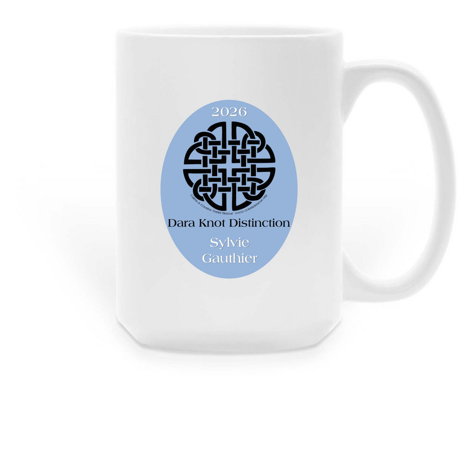 Dara Knot Distinction, a White Large Coffee Mug