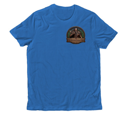 The Woodworking Piper, a Beacon Blue Allmade Organic Cotton Unisex Tee