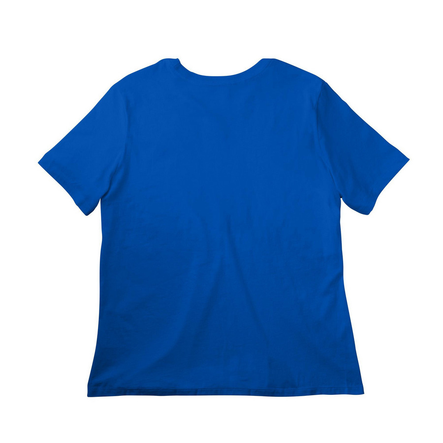 Baseball Life Shirt - Fueled and Ruled..., a True Royal Women?s Relaxed Cotton Tee (back-view)