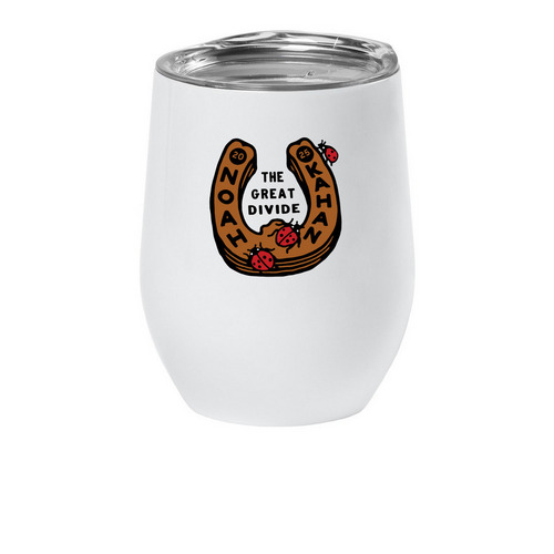 Noah Kahan The Great Divide Tour&nbsp;Wine Tumbler, a White Insulated Wine Cup
