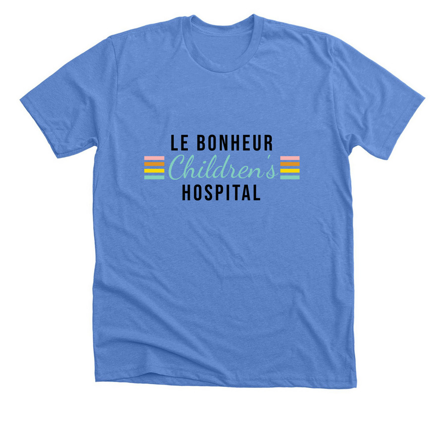 Le Bonheur Children's Hospital, a Heather Columbia Blue Premium Unisex Tee