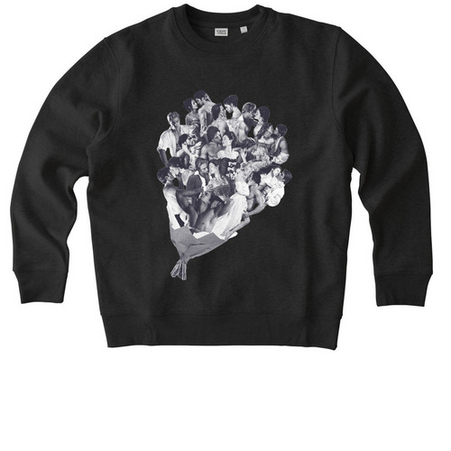 Hoyt Bouquet - Almost Black, a Dark Heather Grey Stanley/Stella Unisex Changer 2.0 Crewneck Sweatshirt