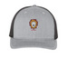 Be Bold Trucker Hat, a Heather Grey/ Black Printed Five-Panel Trucker Cap
