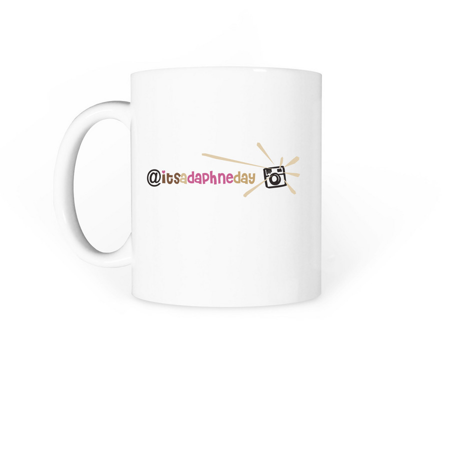 It's a Daphne Day!, a White Coffee Mug (back-view)