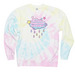 Not All Disabilities Are Visible, a Sunset Swirl Tie Dye Crewneck Sweatshirt