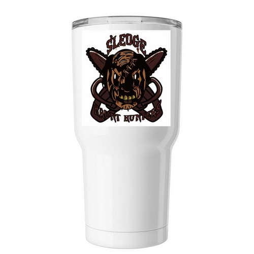 Haunt hunters tumbler, a White Insulated Tumbler