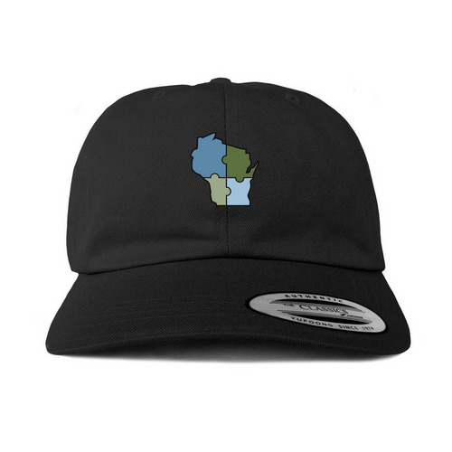 WI-JPA Hat, a Black Printed Classic Baseball Cap