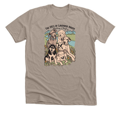 Lavender Haven (2026), a Heather Stone Premium Unisex Tee