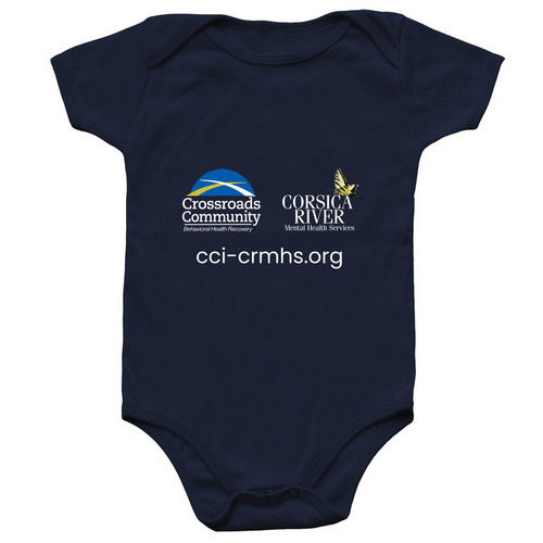 Baby, a Navy Infant Onesie