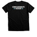 Compassionate Badass, a Black Heather Premium Unisex Tee (back-view)