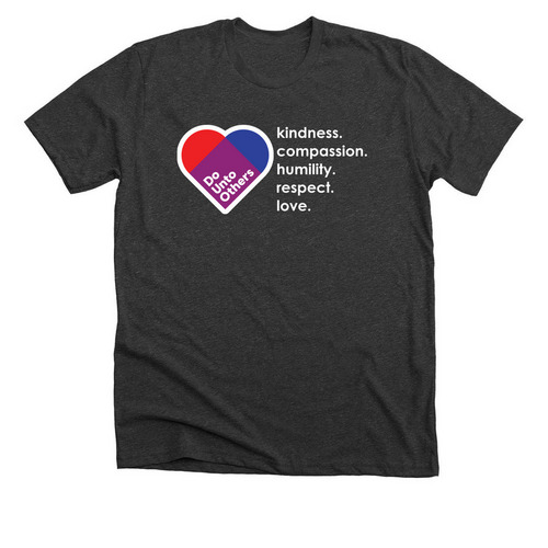 Do Unto Others, a Dark Grey Heather Premium Unisex Tee