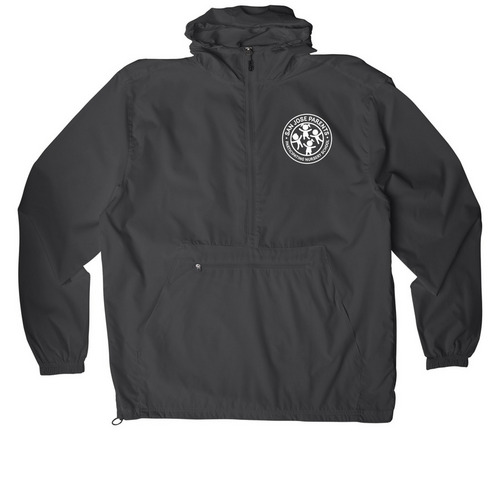 Stay dry on the go!, a Graphite Packable Anorak