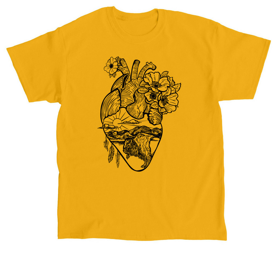 North Dakota Love, a Gold Classic Unisex Tee