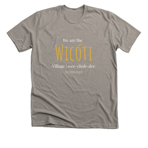 We are the Village, a Heather Stone Premium Unisex Tee