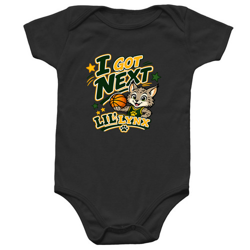 I got next&nbsp;, a Black Infant Onesie
