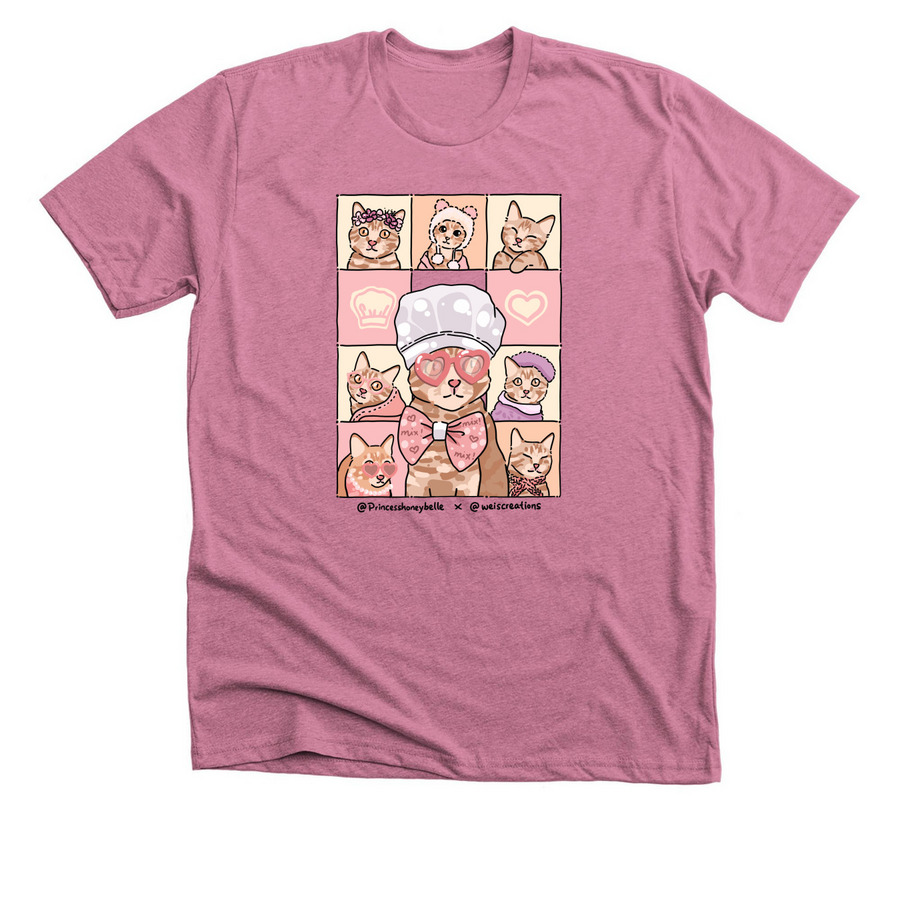 Eras of Honey, a Heather Mauve Premium Unisex Tee
