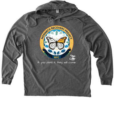 If you Plant it, they will come, a Aluminum Grey Allmade Eco Triblend Hoodie Tee