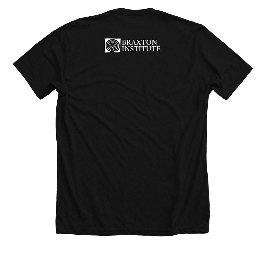 Black-Eyed Susans for Reparations, a Solid Black Blend Premium Unisex Tee (back-view)