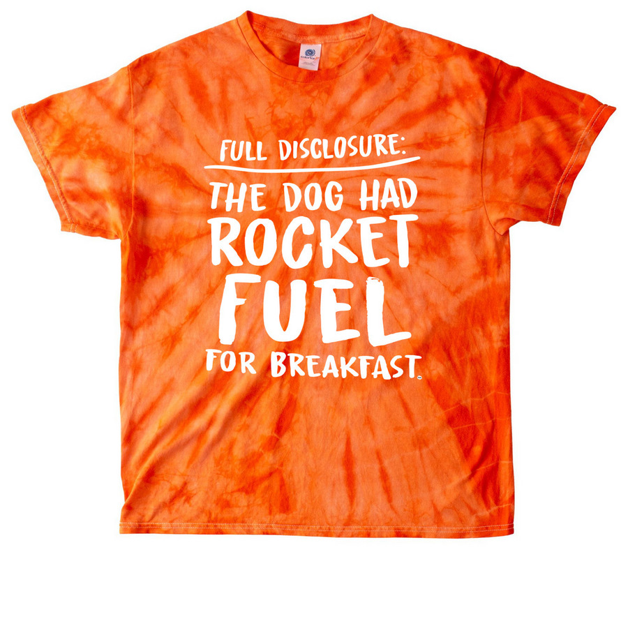 rocket fuel (dark colors), a Orange Classic Tie Dye Tee
