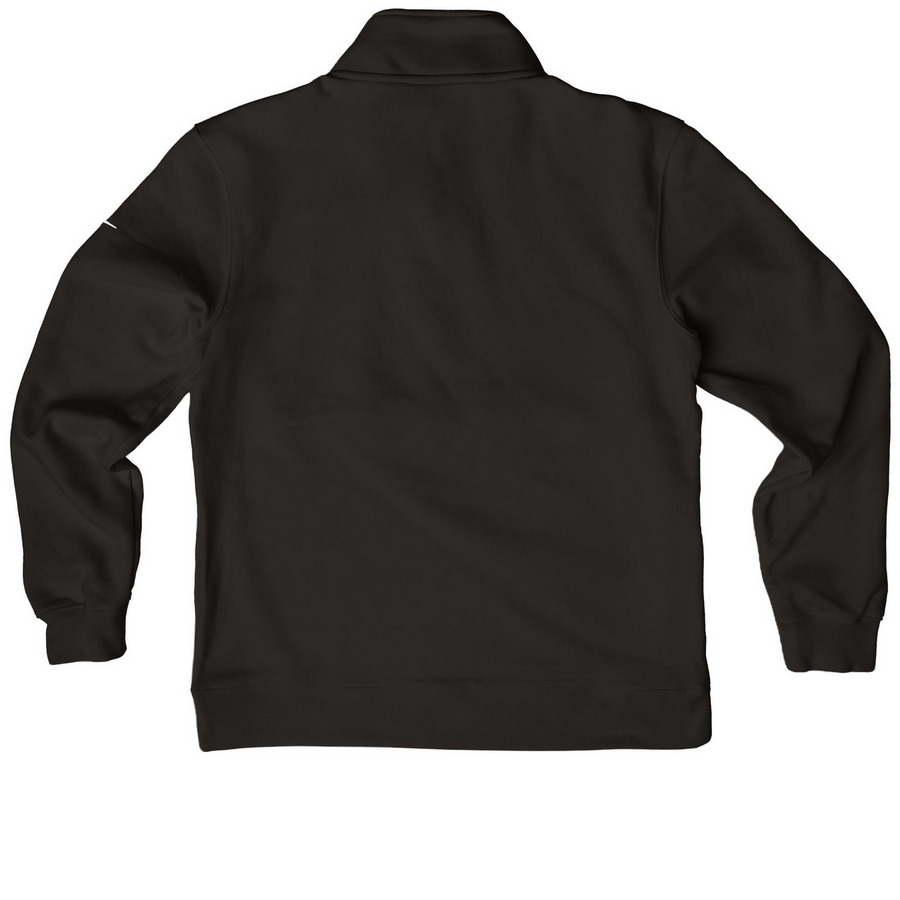 AEU Nike Fleece Half-Zip, a Black Nike Club Fleece Half Zip Pullover (back-view)