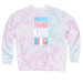 Protect Trans Kids - FHHRP Scholarship Shirts, a Cotton Candy Tie Dye Crewneck Sweatshirt