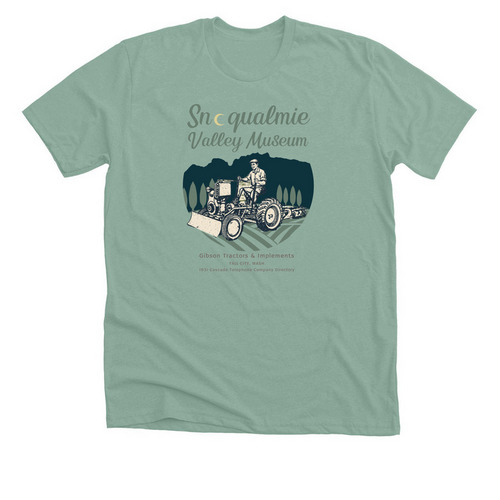 1931 Fall City Gibson Tractors, a Heather Dusty Blue Premium Unisex Tee