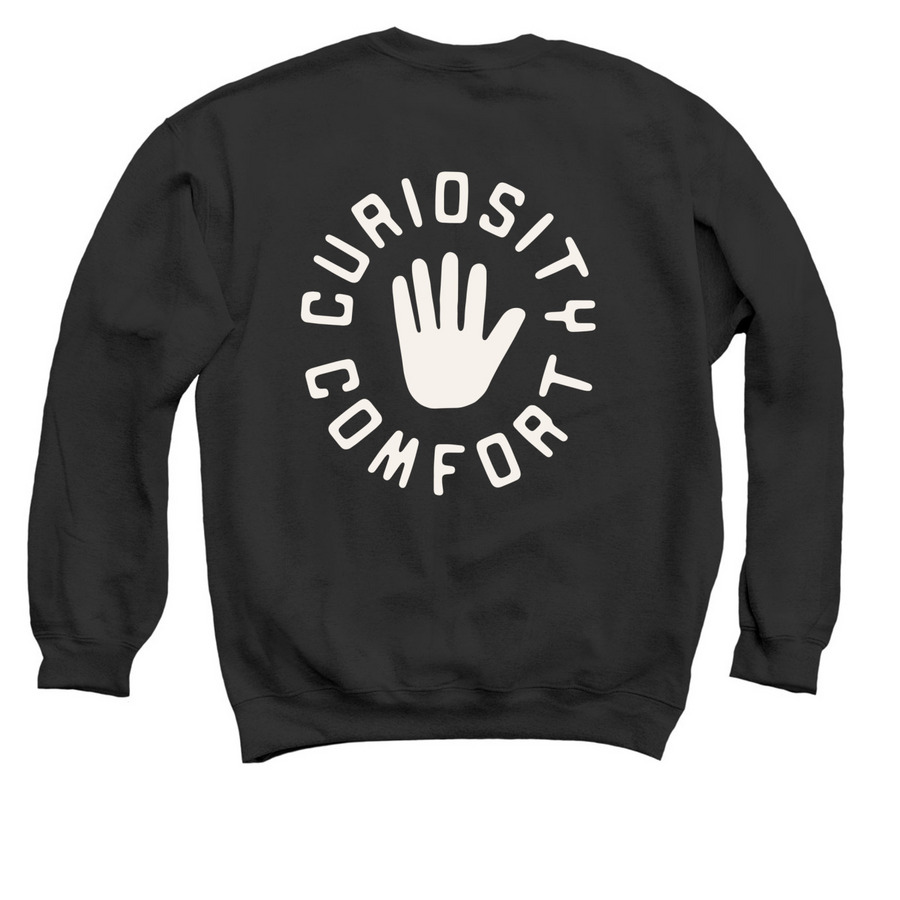 OMNUS Curiosity Crew&nbsp;, a Black Crewneck Sweatshirt (back-view)