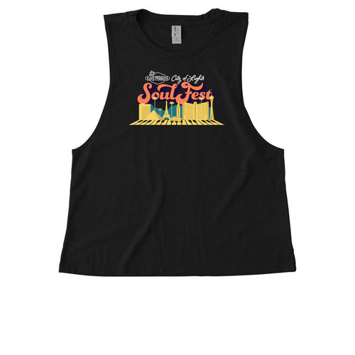 Soul Fest Women's Tank, a Deep Black Allmade Eco Triblend Women?s Muscle Tank