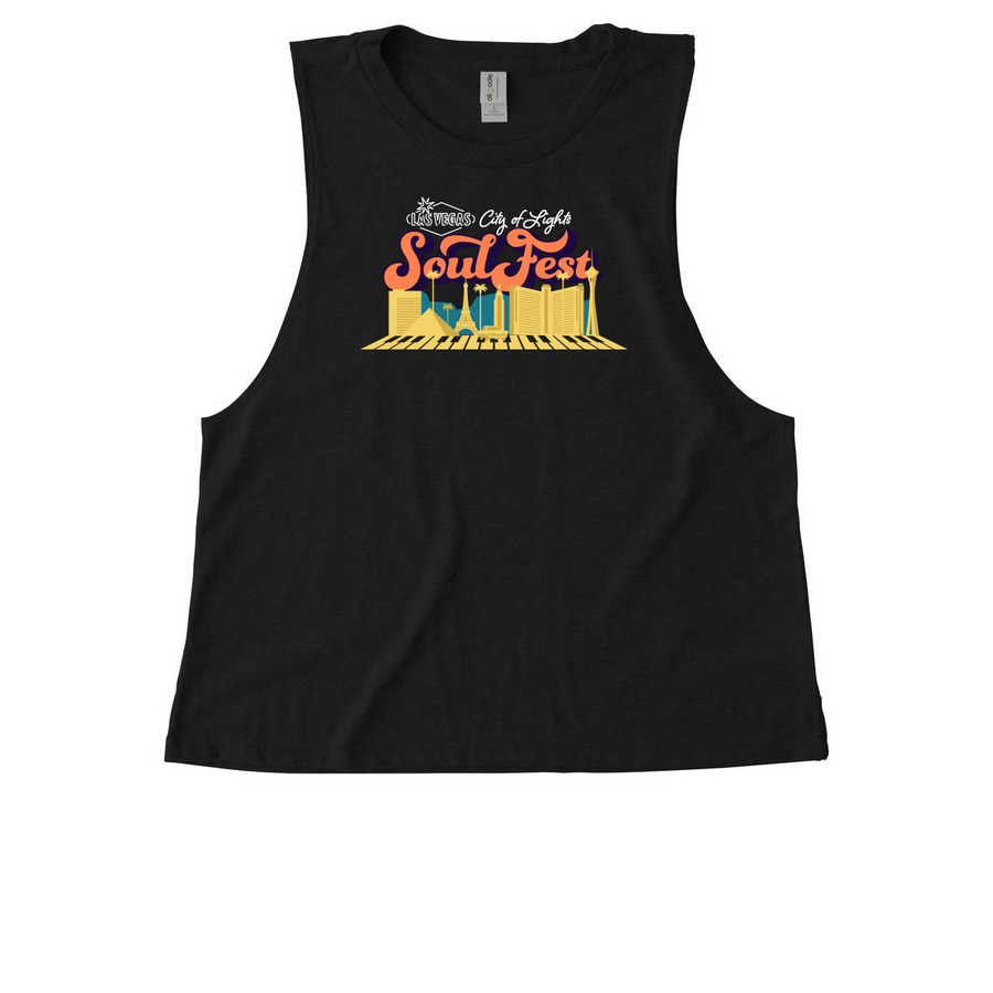 Soul Fest Women's Tank, a Deep Black Allmade Eco Triblend Women?s Muscle Tank