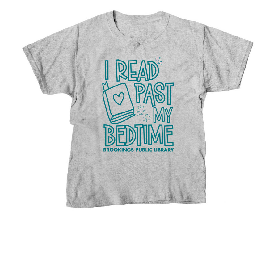 Read Past Bedtime Shirt, a Sport Grey Youth Unisex Tee