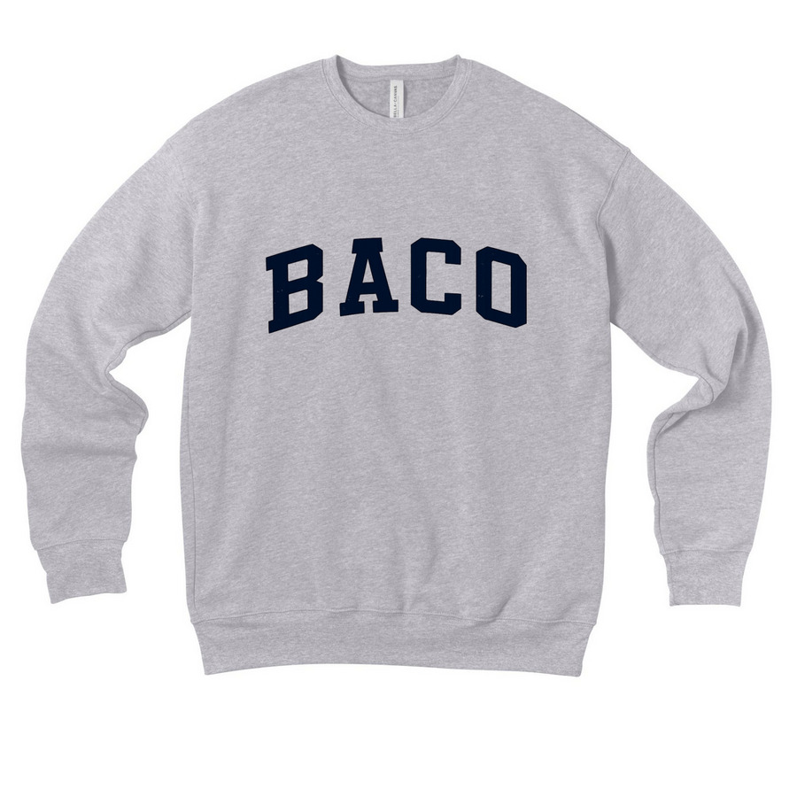 BACO, a Athletic Heather Premium Drop Shoulder Sweatshirt