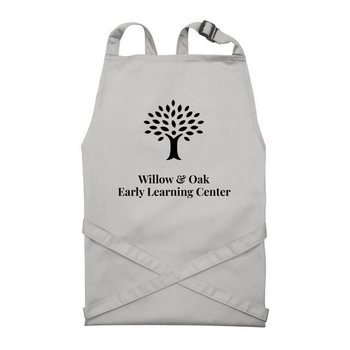 Aprons, a Silver Recycled Bib Apron