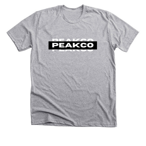 Simple PEAKCO, a Athletic Heather Premium Unisex Tee