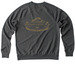 Roam & Refuel Coastal Wave Logo Crewneck, a Terrain Grey Allmade Organic French Terry Crewneck Sweatshirt (back-view)