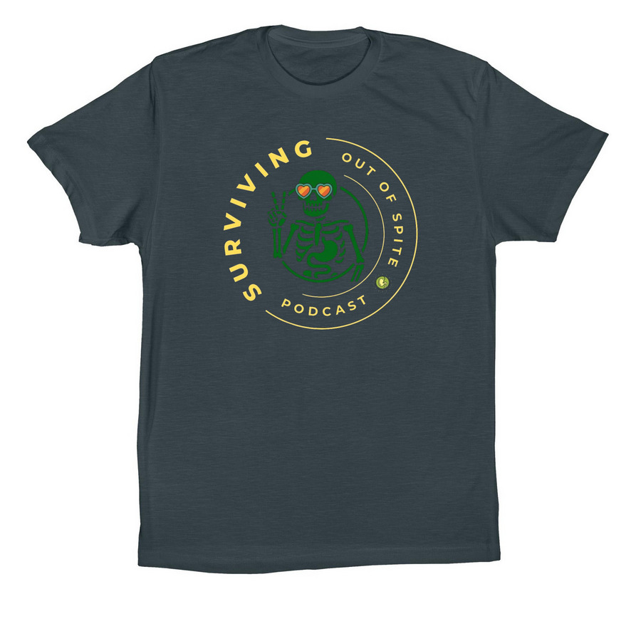 Surviving out of Spite v2, a Dark Grey Premium Cotton Tee