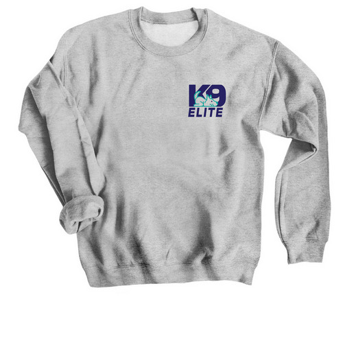 K9 Elite Day Camp 2026 Merch, a Sport Grey Crewneck Sweatshirt