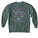 NICU Nurse, a Blue Spruce Comfort Colors Crewneck Sweatshirt (back-view)