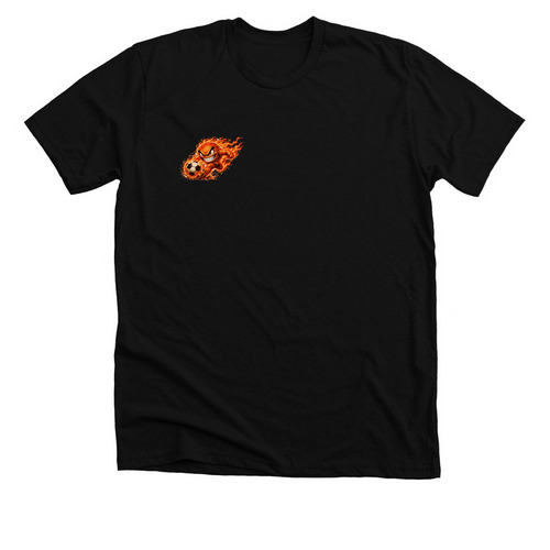 FIREBALLS Right Chest, a Solid Black Blend Premium Unisex Tee