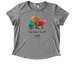 Watercolor CAS Tee: Women's, a Aluminum Grey Allmade Eco Triblend Women?s Scoop Neck Tee