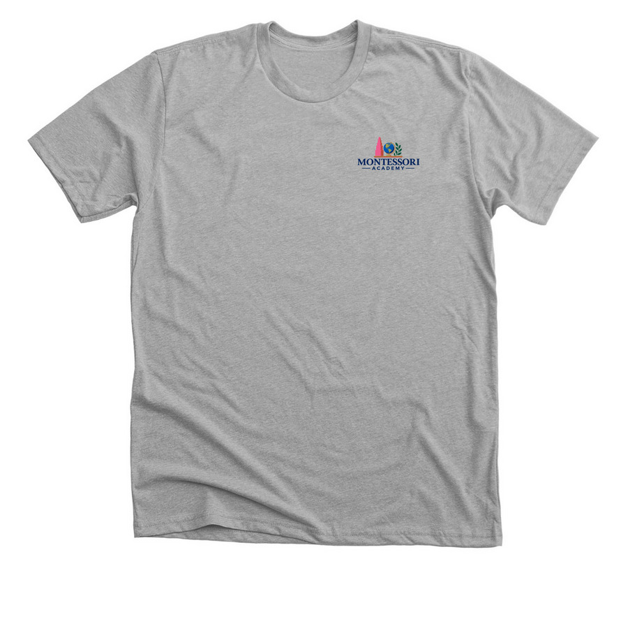 Montessori Academy&nbsp;, a Athletic Heather Premium Unisex Tee