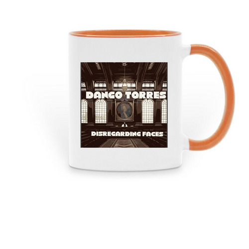 Disregarding Faces - Official Mug, a Orange Two-Tone Ceramic Mug