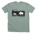 Get Outside and Explore, a Heather Sage Premium Unisex Tee