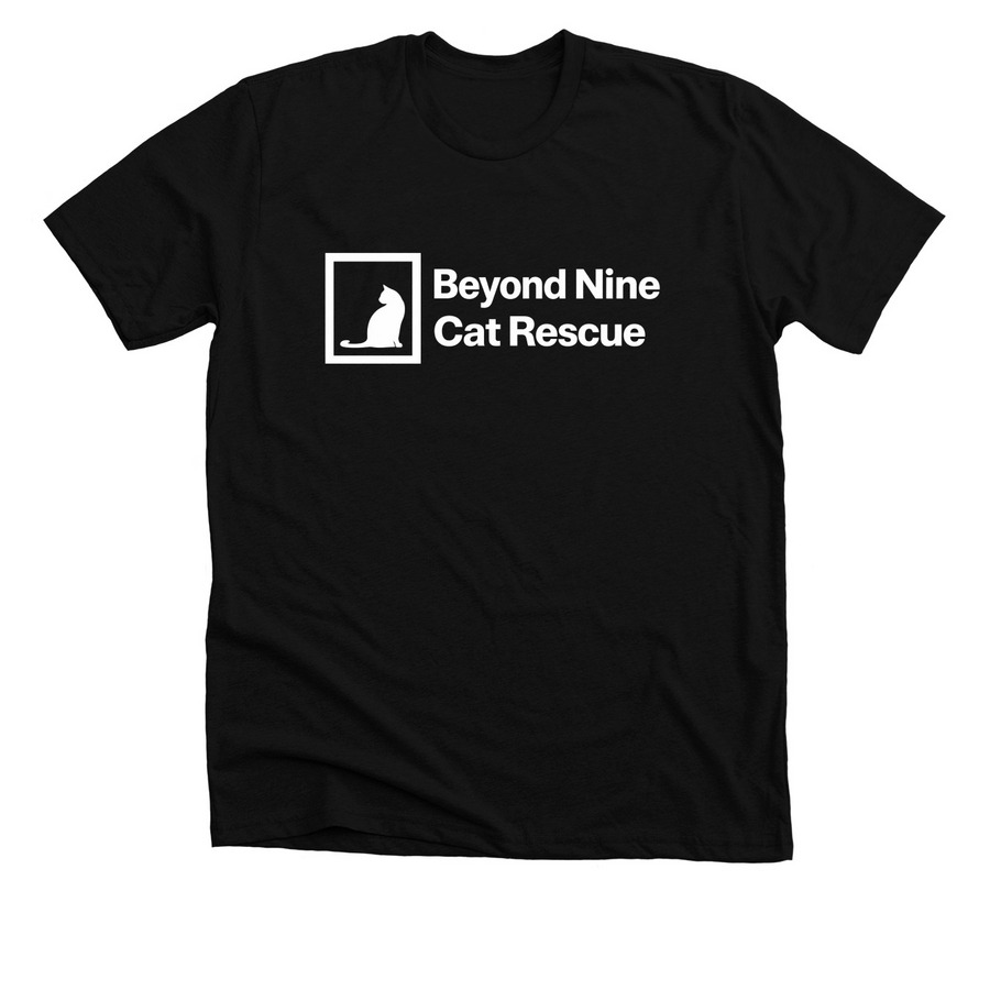 Beyond Nine Cat Rescue, a Solid Black Blend Premium Unisex Tee