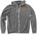 Sylbbmc, a Deep Heather Zip Up Hoodie