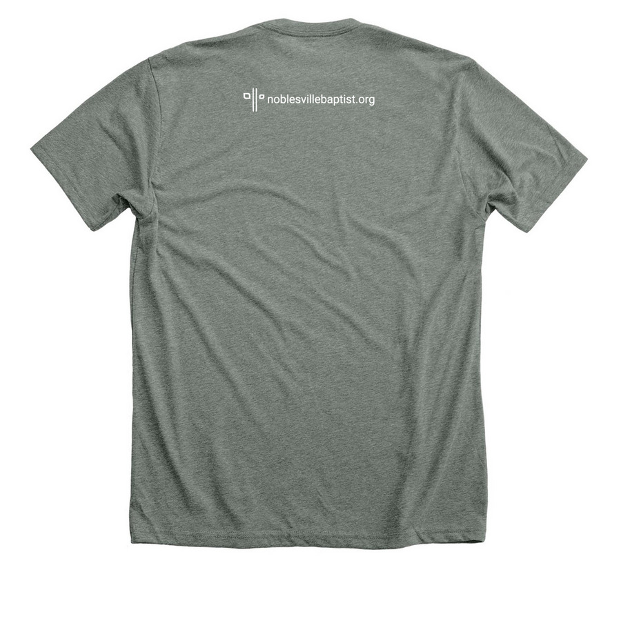 Motherhood, a Deep Heather Premium Unisex Tee (back-view)