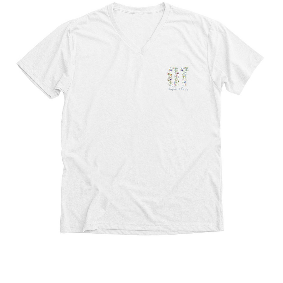 The OT Month, a Solid White Blend Premium V-Neck Tee