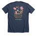 Official Shirt for Trails & Trilliums 2026, a Heather Navy Premium Unisex Tee (back-view)