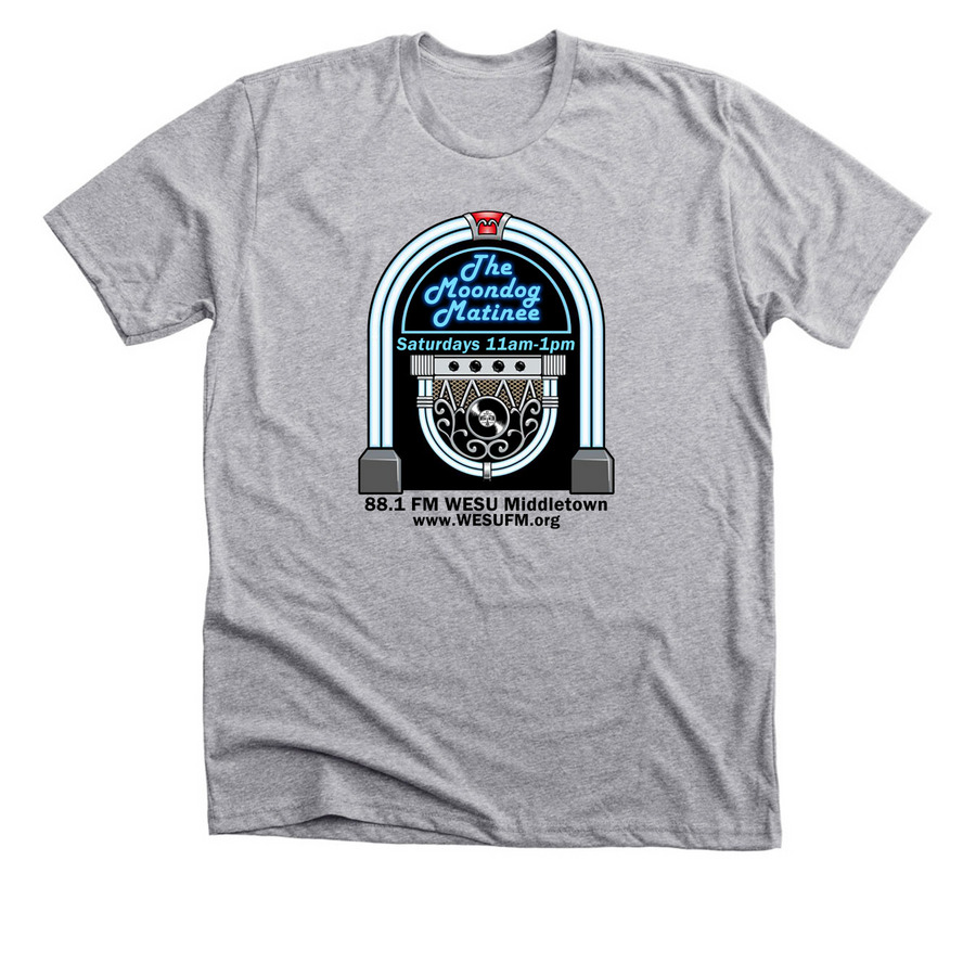 The Moondog Matinee, a Athletic Heather Premium Unisex Tee