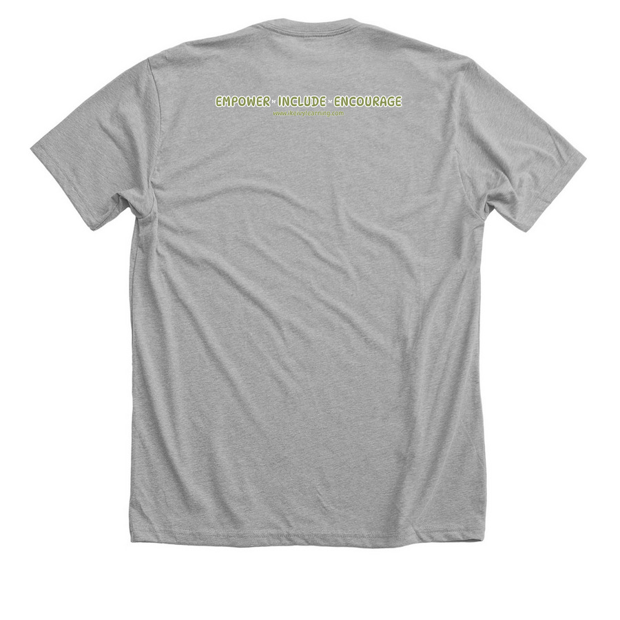 Autism Awareness, a Athletic Heather Premium Unisex Tee (back-view)