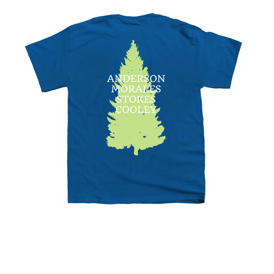 Family Reunion, a Royal Blue Youth Unisex Tee (back-view)